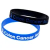 100PCS Colon Cancer Awareness Silicone Bracelet By Wear This Jewelry As A Reminder in Daily Life