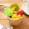 귀여운 플라스틱 아이스크림 그릇 숟가락으로 Eco 친절한 디저트는 화려한 신랄한 그릇 컨테이너 설정 아이스크림 컵 어린이 식기 IC552