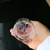 Runde gestreifte Shisha Glasbongs Zubehör, Glas Smoking Pipes bunte Mini-Multi-Farben Hand Pipes beste Löffel Glaspfeife