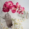 Elegante künstliche Phalaenopsis-Blumen, 90 cm/35 Zoll Länge, Schmetterlings-Orchideen-Blumenstrauß für Zuhause, Ornament, Hochzeitsdekoration, 8 Farben, kostenloser Versand