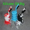 2019 Portable Hookah Silicone Barrel Rigs för rökning Torr ört Unbreakable Water Percolator Bong Rökning Oljekoncentratrör DHL