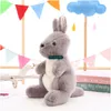 Dorimytrader New 58cm Big Cute Soft Animal Kangaroo Plush Doll Stuffed Cartoon Kangaroos Toy Pillow Lover and Child Present DY615972109252