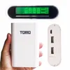 TOMO многофункциональный Power Bank 4 x 18650 Зарядное устройство чехол DIY ЖК-цифровой дисплей 5 В 2A выход большой емкости двойной USB