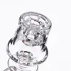 Herr DABS elektrisk diamantknut Rökning Tillbehör Quartz Nail Double Stack Frosted Joint för 20mm Värmespole för oljeplattor