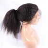 Silk Base 360 Lace Frontal Closure Indian Kinky Straight Virgin Hair Coarse Yaki Pre Plucked Silk Top 360 Lace Band Frontals6205622