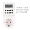 Freeshipping 12/24 timmar 7 dagar / vecka EU / US / UK / AC-kontakt Programmerbar Timer Switch Socket Digital LCD Electronic Plug-In Smart Home