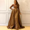 Elegant Long Sleeves Prom Dress Jewel Neck Lace Appliques See Through Fromal Party Gowns 2017 Summer New Arrival Sexy Satin Evening Dresses