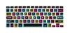 Silicone Flower Decal Rainbow Keyboard Cover Keypad Skin Protector For Apple Mac Macbook Pro 13 15 17 Air 13 Retina 13 US OEM