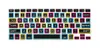 Autocollant de fleur en Silicone, couverture de clavier arc-en-ciel, protection de la peau pour Apple Mac Macbook Pro 13 15 17 Air 13 Retina 13 OEM américain