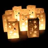 Bröllopsdekoration DIY Manual Pappers Lantern BBQ Party Festival Decoration Candle Candle Bag med ljus 15 * 9 * 26cm