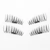 New arrival hand made silk magnet cross thick false eyelashes 3D magic reusable magnetic eyelashes Free DHL