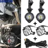 Motorcycles LED Protège antibrouillard protecteurs avec harnais de câblage pour BMW R1200 GS / Adv Motorcycle LED lumières WHITE 6000K