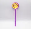 Belysning Blinkande Lollipop Wand Led Glow Stick Halloween Christmas Hen Club Party Tillbehör Kids Girl Fancy Dress Props Bag Filler Gift