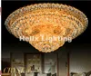 Gratis verzending Moderne Crystal Traditioneel Gouden Woonkamer Lamp Moderne Slaapkamer Lamp LED AC Plafondlamp D80CM