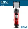 Red Kemei KM-730 Rechargeable Wireless Hair Clipper Professional Shaving Machine Razor Barber Cutting Beard Trimmer Men's Care
