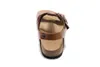 da famosa marca Arizona Com Orignal Marca Box Homens Mulher Plano sandálias confortáveis ​​Casual Two Buckle Summer Beach chinelos de couro genuíno