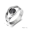Fashion Women Rings Black Female Symbol Design Silver Plated Jewelry Resin Party Rings PR-015