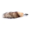 2.7 * 7.0 cm Fox Tail Butt Plug 48cm lange anale plug metalen butt plug anale staart seks speelgoed sex game rollenspel speelgoed