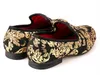 New High-end Gold printing Men Shoes Luxury Fashion Men Loafers Men's Flats Size US 4-17 Free shipping