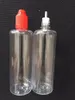 Flacons compte-gouttes en plastique vides 100ML pour E Cig E-jus E-liquide avec bouchon à l'épreuve des enfants en gros
