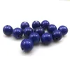 High Quality 100pcs/Lot 14mm Royal Blue Round Ceramic Loose Beads For DIY Jewelry Making Free Shipping
