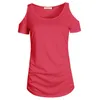 Wholesale- Moda verão camisetas Mulheres sexy tops camiseta femme fora do ombro camiseta mulheres tee tops plus size lmx752e