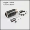 Tuyau d'échappement universel pour moto, 60mm, 51mm, tuyau d'aération, course SC GP, avec autocollant 9112076