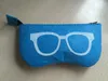 Bunte exquisite Wollfilzstofftuch mit Brille Hülle Frauen Sonnenbrillen Kisten Kinder Reißverschlussbeutel 20pcs/Los kostenloser Versand