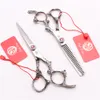 Z9005 6 "440C różowy klejnot czarny smok uchwyt profesjonalny ludzki nożyczki do włosów cięcia lub przerzedzenie nożyce fryzjerskie narzędzia do stylizacji fryzjerskich