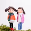 Ragazza Xiao Mei My Neighbor Totoro Figure decorazione del giardino mini fata giardino animali dei cartoni animati statua ornamenti di muschio in miniatura