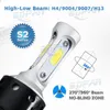 Kit faro LED per auto S2 H4 H7 H11 9004 HB3 9007 HB4 H1 9012 H13 COB LED faro singolo HL anabbagliante5748096