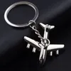 UPDATE Metal plane key ring shiny airplane keychain holders pendant fashion jewelry for men women Christmas gift