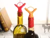 100pcslot silicone a doppia salsa a doppia soia per vino liquido vino versato a flusso tappeti per bottiglia per vino versare il decanter bottiglia di decanter a1850394