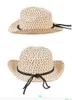 Hand woven children's cowboy leisure jazz hat New fashion baby sun beach hat Kids summer cool straw baby boy girl caps M037