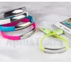 Wrist Bracelet Micro Usb Data Cables 22cm Phone Charger Wire Silicone Short Wristband style Data Cord For Samsung S7 S6 edge HTC Android