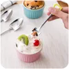 Whole New Stainless Steel Spoon Size M L Shovel Shape Design Coffee Ice Cream Soup Spoon Long Handle Honey Teaspoons for Chil252Z1245294