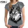 Women's T-Shirt Wholesale- FORUDESIGNS 3D Animals Kawaii Panda Printed Women T Shirt Fashion Female Clothes Tops Ladies Short Sleeve Mujer T