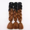 Kanekalon Jumbo Tresse Cheveux Sénégalais outil Twist 24 pouces 100g 55 couleur xpression synthétique Tressage cheveux Outil