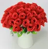 Unico affettuoso bocciolo di rosa artificiale regalo di san valentino fiori di seta Decorazione di nozze Il bouquet della sposa