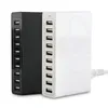 Freeshipping 10 Ports Intelligentes AC-USB-Ladegerät 50W 10A Wandladegerät für Mobiltelefon-Tablet-Reisen Multi-Port-Home-USB-Ladegerät