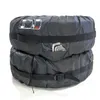 Cubierta de llanta de repuesto para llantas de 4x4 Llantas Tote Cubierta de protección de rueda de bolsa de tamaño pequeño con mango robusto en forma para 13-19 pulgadas Paquete de llantas de 4 (66 cm)
