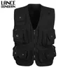 Men's Vests Wholesale- 2021 Arrival Multi-pockets Tactical Vest Men Professional Pography Cameraman Vest1