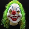 Gruselige Clown-Maske für Erwachsene, Halloween, böser Killer, Kostüm, Horror, lustige Latex-Haare, Vollgesichtsmasken, Party-Kostüm, Cosplay-Zubehör