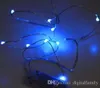 2M 20LEDs led string CR2032 Battery 1 meter 3M 4M 5M 6M 10M Operated Micro Mini Light Silver Wire Starry For Christmas Halloween Decoration