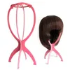 Uchwyt Wyświetlacz Peruka Narzędzie Przenośne Składane Plastikowe Stabilne Trwałe Wig Hair Hat Holder Uchwyt Display Display Wig Stand