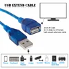 USB Extend Cable 1m 2m 3m/9.8ft USB 2.0 Extend Cable Extension Cord - A Male to A Female