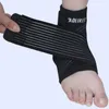 Adulto Tornozelo Cintas Tornozelo Preto Suporte Brace Tornozelo Pad para o Futebol de Escalada Esportes 1 pcs