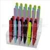 Wholesale 24Pcs Colorful Stainless Steel Slanted Tip Eyebrow Tweezers Hair Removal Tools