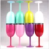 Wine Glasses Hydration Gear 9 colors 10oz Stainless Steel Goblet Vacuum Double layer thermo cup Drinkware drinking water Glass Tumbler Red Wine Mugs