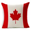 National Flags Cushion Cover Storbritannien och Förenta staterna Australien Bil dekoration Linne bomull kudde fyrkantig soffa kudde omslag